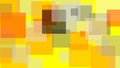 Abstract grey orange squares with yellow background Royalty Free Stock Photo