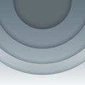 Abstract grey paper circles background