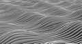 Abstract grey scale image of undulating parallel lines creating a wave pattern Royalty Free Stock Photo