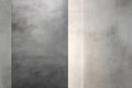 Abstract Grey Textured Background with Vertical Gradient from Dark Rough to Light Smooth Surface and Dividing Line Royalty Free Stock Photo