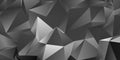 Abstract grey triangle background, low poly pattern