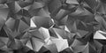 Abstract grey triangle background, low poly pattern