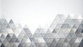 Abstract grey triangular geometric pattern background for modern design projects. Generative AI Royalty Free Stock Photo