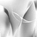 Abstract Grey and White Flow Curves Background Vector Image Royalty Free Stock Photo