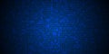 Abstract grid pixel pattern background. Vector illustration element with square, geometric mosaic, texture on dark blue color.