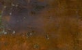 Abstract grunge background. Oxide coated copper plate Royalty Free Stock Photo