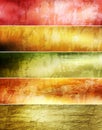 Abstract grunge banners set Royalty Free Stock Photo