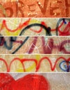 Abstract grunge banners set. City walls Royalty Free Stock Photo