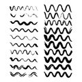 Abstract grunge brush wave line background vector art design striped line pattern for graphic