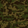 Abstract grunge camouflage, seamless  texture, military camouflage pattern, Army or hunting green camo clothes. Royalty Free Stock Photo