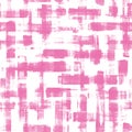 Abstract grunge cross geometric shapes contemporary art pink color seamless pattern background Royalty Free Stock Photo