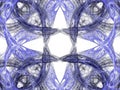 Abstract grunge dirty blue symmetrical pattern