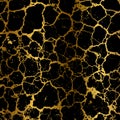 Abstract grunge golden cracked vector backdrop