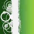 Abstract grunge green banner