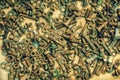 A bunch of old screws of nuts and washers Royalty Free Stock Photo