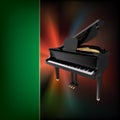 Abstract grunge music background with grand piano Royalty Free Stock Photo