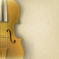 Abstract grunge music background with violin