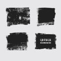 Abstract grunge stamp element set on white background Royalty Free Stock Photo