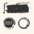 Abstract grunge stamp element set on white background. Vector Royalty Free Stock Photo