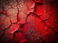 Abstract Grunge Texture A CloseUp Exploration of Cracked Red and Black Painted Surface in Low Light Royalty Free Stock Photo