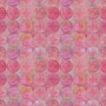 Abstract grunge pink watercolor seamless pattern with overlapping colorful circles background