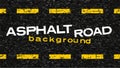 Abstract grungy background resembling asphalt road with yellow lines Royalty Free Stock Photo