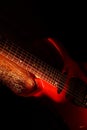 Abstract guitar music theme