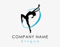 Gymnastics logo on a white background