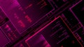 Abstract hacker screen with cracking password and data decryption, seamless loop. Animation. Automatic malware Royalty Free Stock Photo