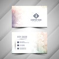 Abstract halftone business card template