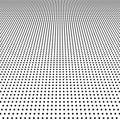 Abstract halftone dots background. illustration with perspective effect Royalty Free Stock Photo