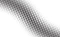 Abstract halftone dots diagonal wave Royalty Free Stock Photo