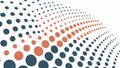Abstract Halftone Dots Pattern Vector, Dynamic Modern Design, vector design Generative AI Royalty Free Stock Photo