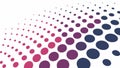Abstract Halftone Dots Perspective Colorful Pattern vector design Generative AI Royalty Free Stock Photo