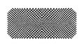 Abstract Halftone Pattern on Rectangle, Pixelated Texture Design, vector design Generative AI Royalty Free Stock Photo