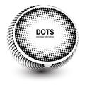 Abstract Halftone sphere Royalty Free Stock Photo