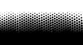 Abstract Halftone Texture with Black Hexagonal Dots in Tight Offset Rows Backdrop Royalty Free Stock Photo