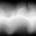 Abstract Halftone Texture. Dotted Gradient Distort Concept. Vector Background