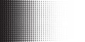 Abstract halftone black and white vector background. Grunge effect dotted pattern. Vector graphic for web business designs Royalty Free Stock Photo