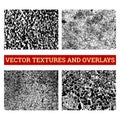 Abstract halftone vector illustration. Grunge textures and overlays for background and design. Royalty Free Stock Photo