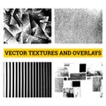 Abstract halftone vector illustration. Grunge textures and overlays for background and design. Royalty Free Stock Photo