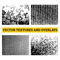 Abstract halftone vector illustration. Grunge textures and overlays for background and design. Royalty Free Stock Photo