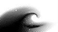 Abstract Halftone Wave Pattern Black and White Background Royalty Free Stock Photo