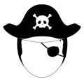 Abstract halloween pirate costume Royalty Free Stock Photo