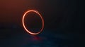 Abstract halo light, subtle edge glow, minimalist sci-fi inspired dark theme Royalty Free Stock Photo
