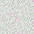 Abstract Hand-drawn Animal Skin Vector Seamless Pattern. Organic Fragments. Whimsical Diagonal Stripes Texture. Pastel