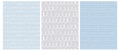 White Waves, LInes with Loops and Wavy Lines Isolated on a Light Blue and Gray Backgrounds. Royalty Free Stock Photo