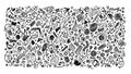 Abstract Hand Drawn Doodle Pattern Background Royalty Free Stock Photo