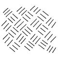Abstract hand drawn monochrome doodle vector pattern of straight lines