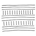 Abstract hand drawn monochrome doodle vector pattern of straight lines